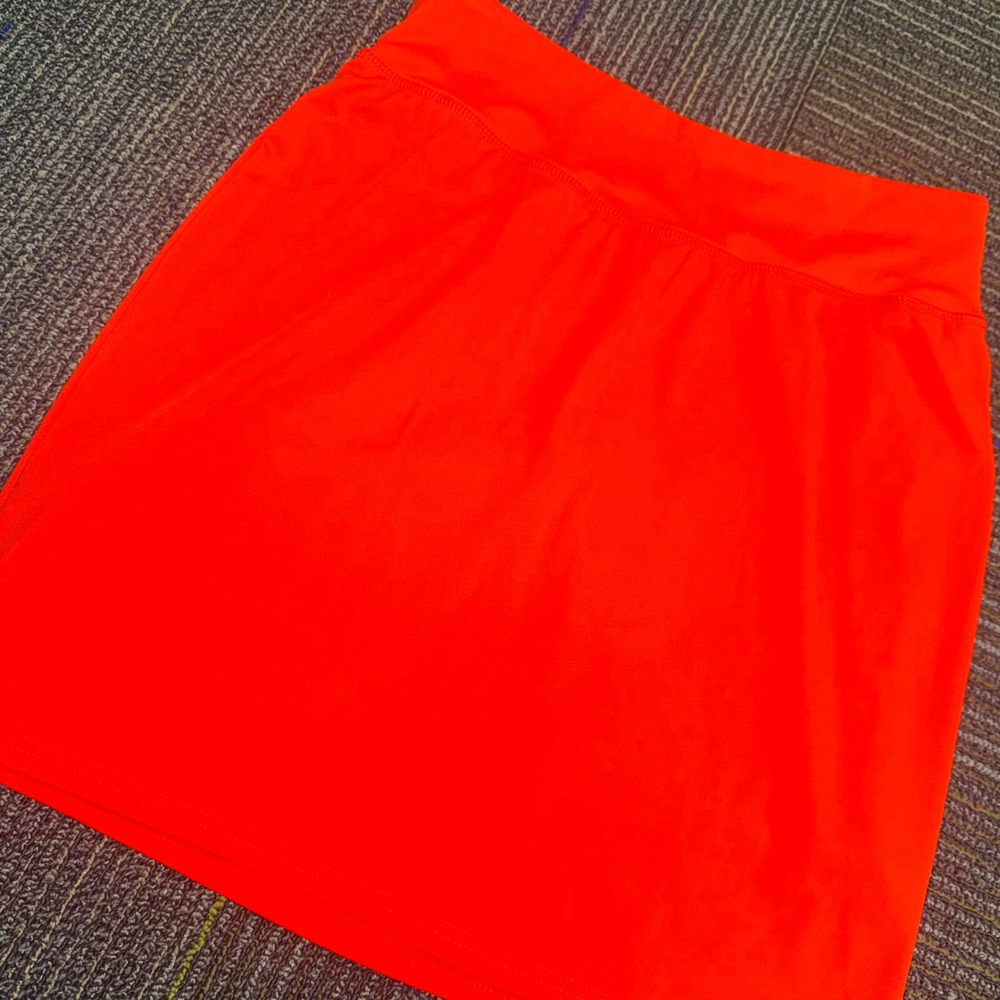 Real Essentials Skort Women Medium Orange Excellent Active Tennis Golf Stretch